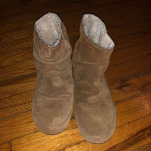 Tan lucky brand ankle boots soft lining